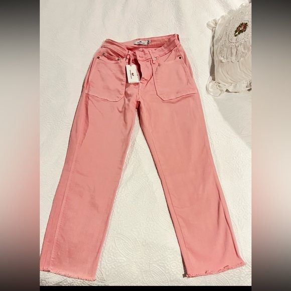 NWT -Vineyard Vines Jeans Womens 29. Pink High Rise Candiani denim size 29 - Picture 9 of 10